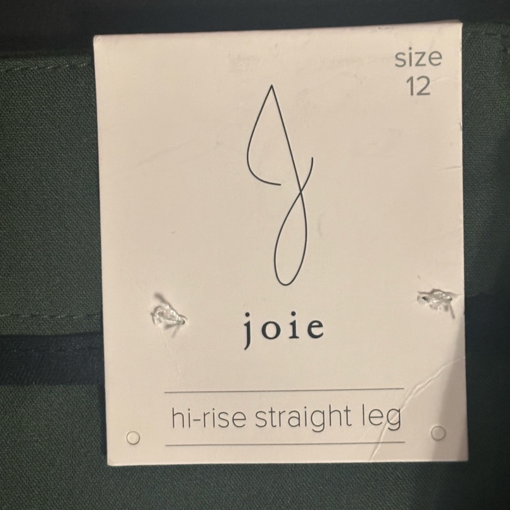 Joie NWT High Rise Straight Leg Pants With Pockets - Size 12 - New Women - Picture 5 of 10